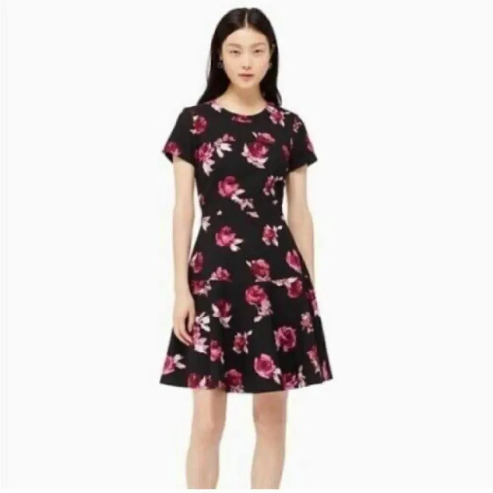 Kate Spade Rose Dress Size 0 Like New